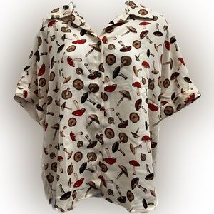 NWT Relaxed Fit Women’s Ember Mushroom Blouse size Medium